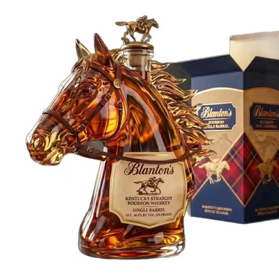 Horse Head Shaped Whiskey Bottle High Borosilicate Glass Irregular Craft Liquor 