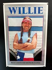 Original / Vintage 1980 WILLIE NELSON 27X41 Poster Country Legend!