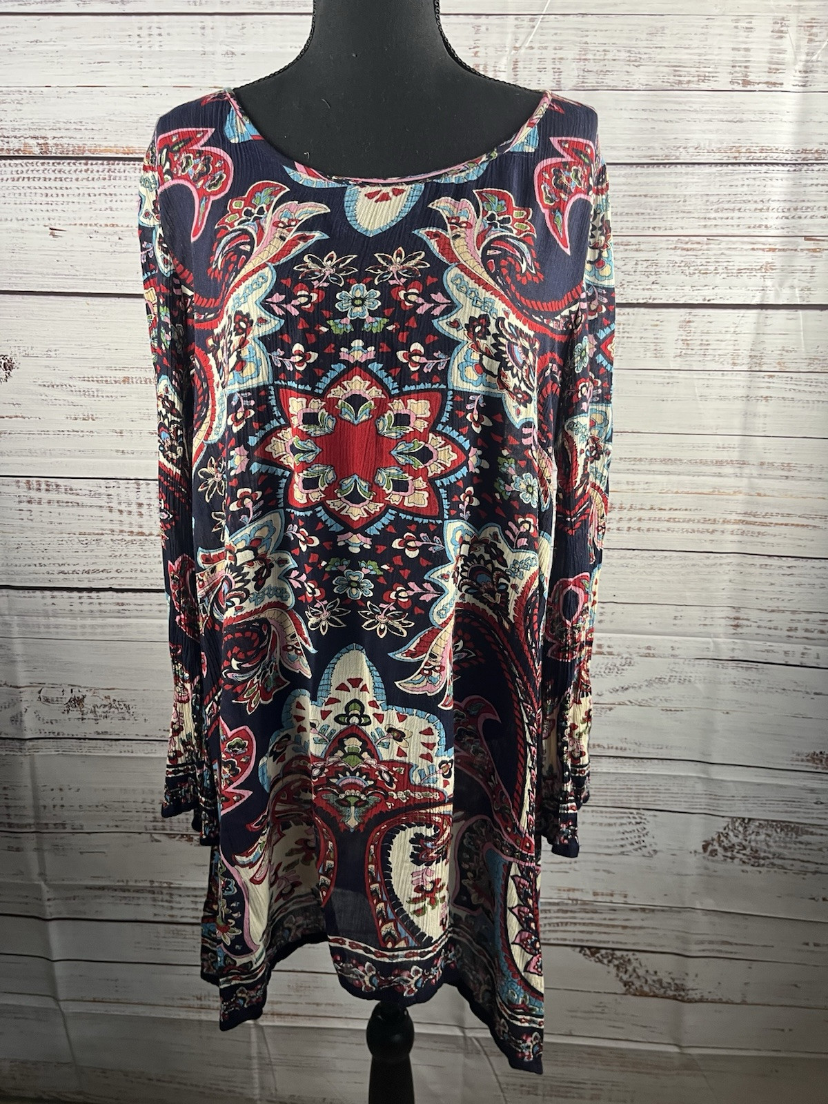 Altard State MIDI Floral Dress Women’s Small  Multicolor Long Sleeve Boho