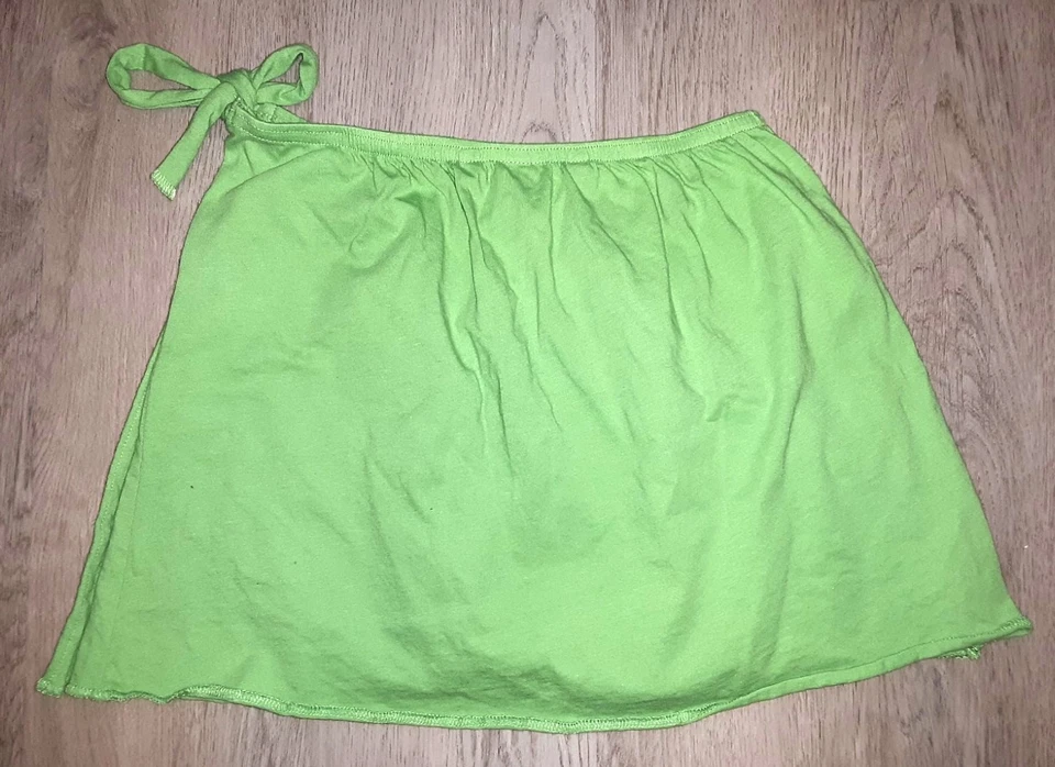 Винтажный Y2k Roxy зеленый купальник прикрыть надежном юбка размер XS пляж саронг бикини - Изображение 3 из 4