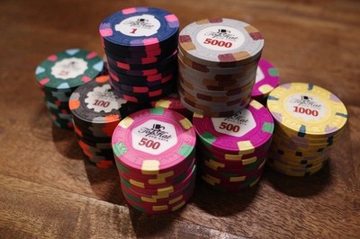 トランプ PAULSON CASINO set 400 Paulson Crystal Park Casino Chips Secondary Clay Cash Set
