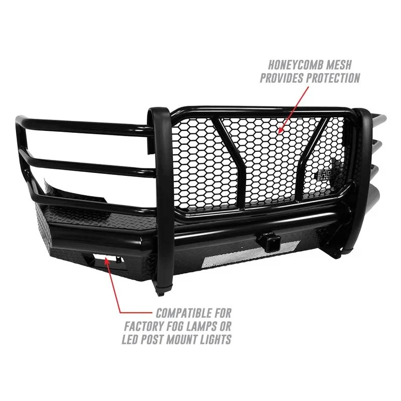 For Chevy Silverado 2500 HD 11-14 Bumper HDX Bandit Full Width Black Powder Foto 4 de 4