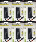 Nite Ize 4-Pack Gear Tie Reusable Rubber Twist Tie, 3" - Black (6-Pack)