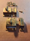 Pair CAST BRASS CUPBOARD LATCHES vintage Hardware Furniture — photo 2