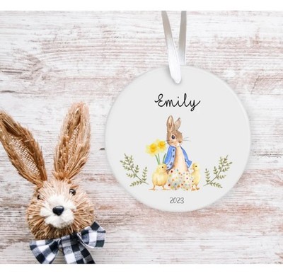 Easter Basket Name Tag Easter Tag Peter Rabbit Tag