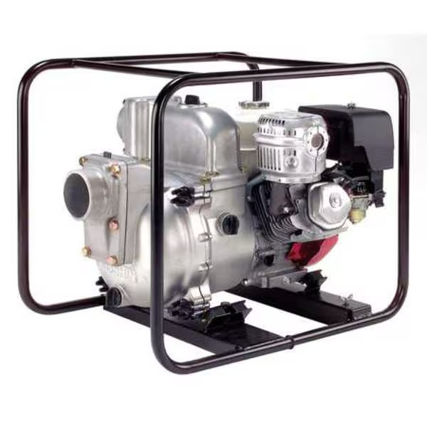 11G239 DAYTON Engine Driven Trash Pump: 9 1/2 hp, 4 in NPT, 2 in Max. Dia. Solid