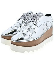 Stella McCartney Silver Leather Heeled Shoes EU39 Used 95cm Heel