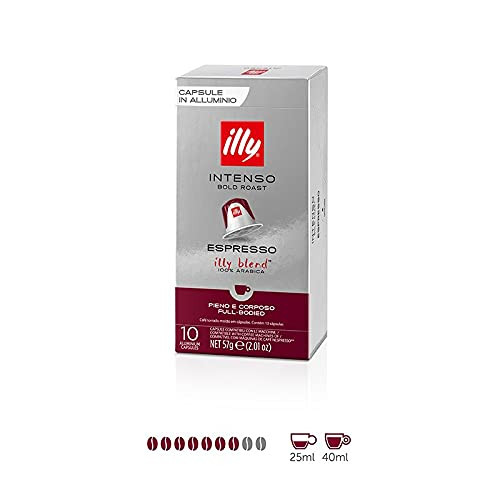 Illy, 100 Kapseln Kompatibel Nespresso 10 Packung 10 Kaffee Gusto Intenso - Bild 3 von 3