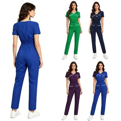 Frauen Outfit Ein Stück Overalls Medizinisch Arbeitsoverall Erwachsene Gesamt