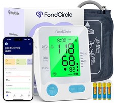 Upper Arm Blood Pressure Monitor Bluetooth Data Sync App for iOS and Android NEW