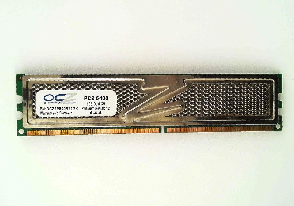 OCZ 🔧 Platinum Revision 2 x 1GB DDR2-800 PC2-6400 240-Pin Desktop RAM 🟥 ☆ - Image 2 of 3