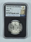 1944 Walking Liberty Half Dollar Original Bag Fragment MS64 NGC *9586