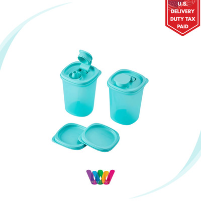 TUPPERWARE Modular Mates Round II (2er Set 440ml) + EXTRA 2 Flachdichtungen