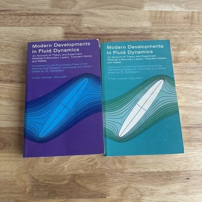 Modern Developments in Fluid Dynamics Goldstein 1965 Dover 2-Vol Set Physics