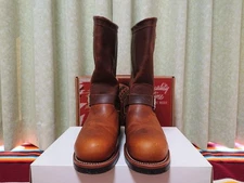 Chippewa 11-inch Engineer Boots, US8E, Tan Renegade, 1901M05 #1218