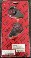 Joker Machine - 05-301-1 - Rectangle LED Fork Mount Turn Signals, 41mm - Black