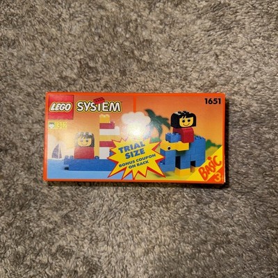 LEGO System Basic Building Set Trial Size 1651 Vintage 1993 30pcs Box