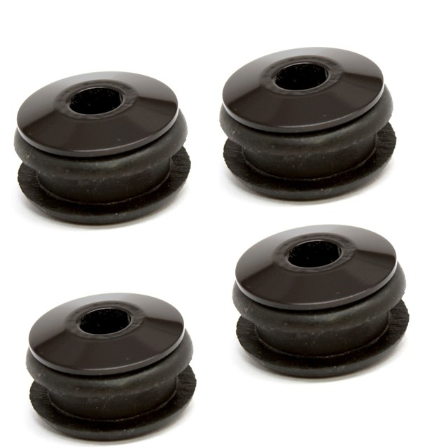 Fuel Tank Mounting isolators Aluminum with Rubber Bushings Black