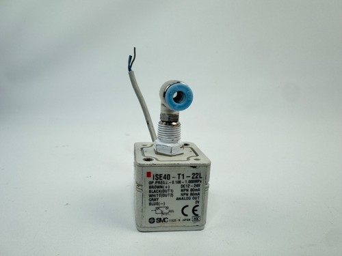 SMC ISE40-T1-22L Digital Pressure Sensor Switch -0.1 to 1MPa, NPN, 12-24VDC - Picture 5 of 7