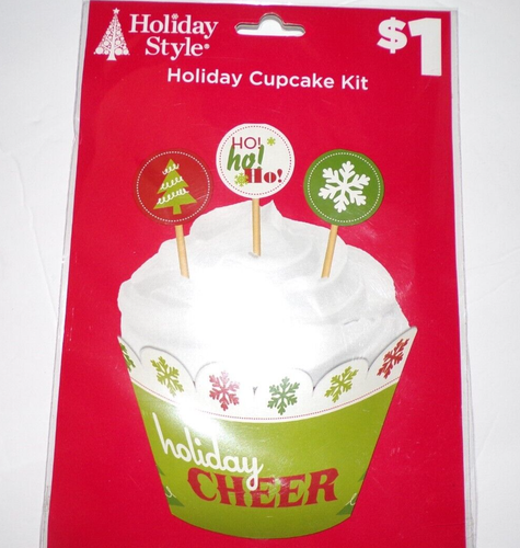 Nuevo 5ct Oferta Papá Noel Cubierta Puerta 30x60" 5 Cupcake Kit 160 Monog/Pegatinas 50 Etiquetas 2t - Imagen 4 de 9