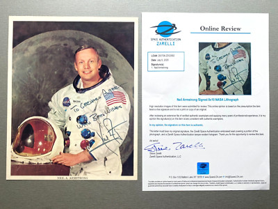 NEIL ARMSTRONG ( ) Apollo 11 signed NASA-Autogrammkarte 20x25 COA Zarelli COA