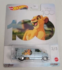 2023 Hot Wheels Premium 1985 Chevy Astro Van Simba 3/5 Disney 100 Metal Diecast