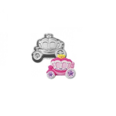 WILTON STAMPO SAGOMATO ALLUMINIO ANODIZZATO CARROZZA DA PRINCIPESSA CAKE DESIGN