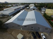 Isolierte Stahlhalle 12,5x60x3,3 sk 85kg Industriehalle Lagerhalle Gewerbehalle