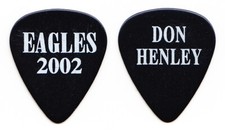 Eagles Don Henley Signature Black Guitar Pick - 2002 North American Tour