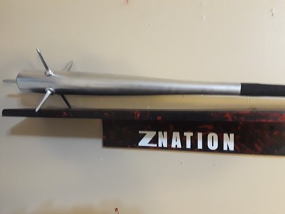 Z Nation Z Wacker Spiked Bat Real Prop With Wall Shelf Zombie