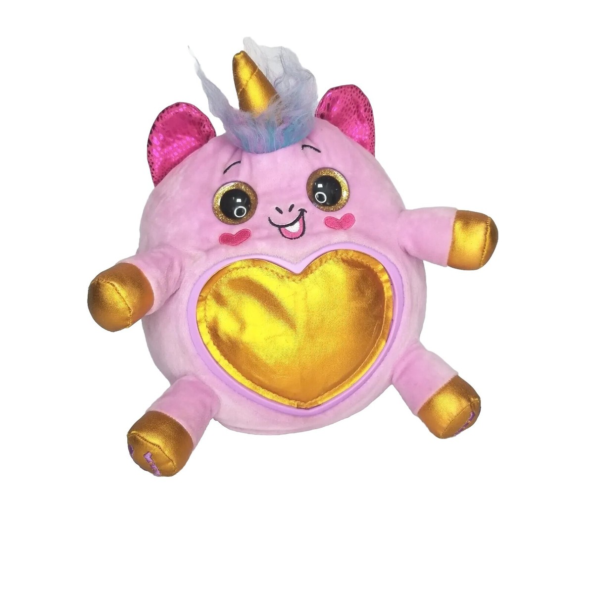 Zuru Rainbocorns Plush Sparkle Gold Heart Series Purple Jazz Unicorn