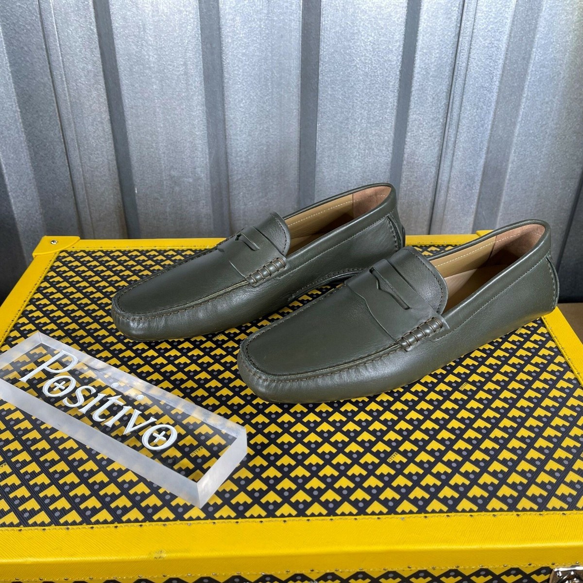 Bally Mens Warno Fango Leather Drivers Shoes US 6 New | eBay