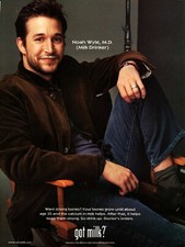 GOT MILK? AD 2000 NOAH WYLE ~ ACTOR WHO PLAYS A DOCTOR #2