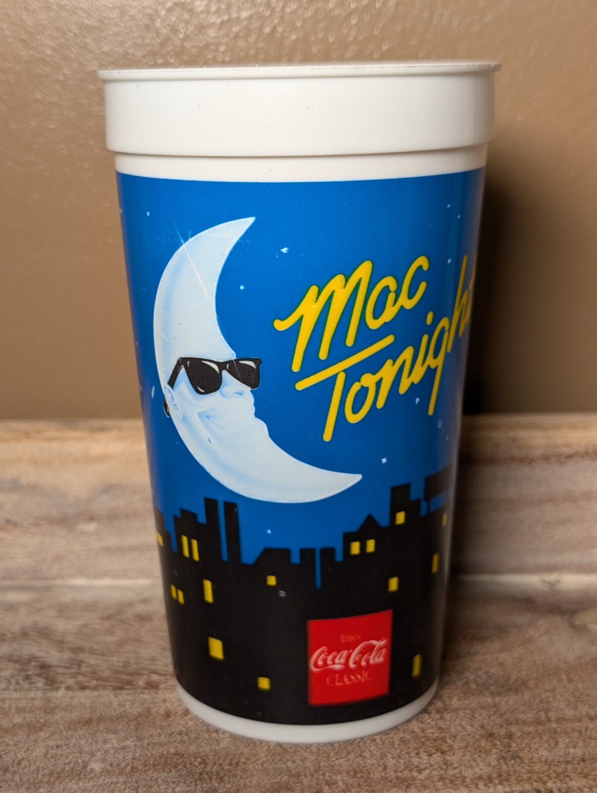 Vintage 1987 McDonald's Mac Tonight 32 oz Plastic Cup