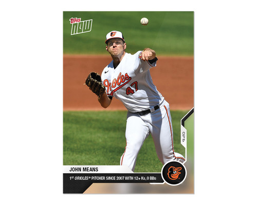 2020 Topps Now 295 John Means