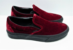 black velvet slip on vans