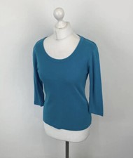 Kettlewell Top Blue 3/4 Sleeves Size Medium Womens