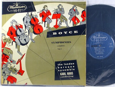 WESTMINSTER HI-FI Boyce HAAS Symphonies Vol. I Nos. 1, 4, 6 & 8 XWN-18404 EX+