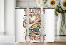 More Cowgirls, 20oz Tumbler, Hot/Cold, Straw, Stainless, Leak Proof 568