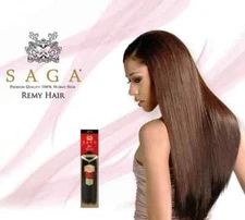 SAGA GOLD YAKY 100% HUMAN REMY HAIR 10"-18"  **FREE SHIPPING**