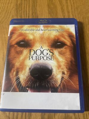 A Dog's Purpose Blu-ray Fun Family Adorable Film Movie Ex Library