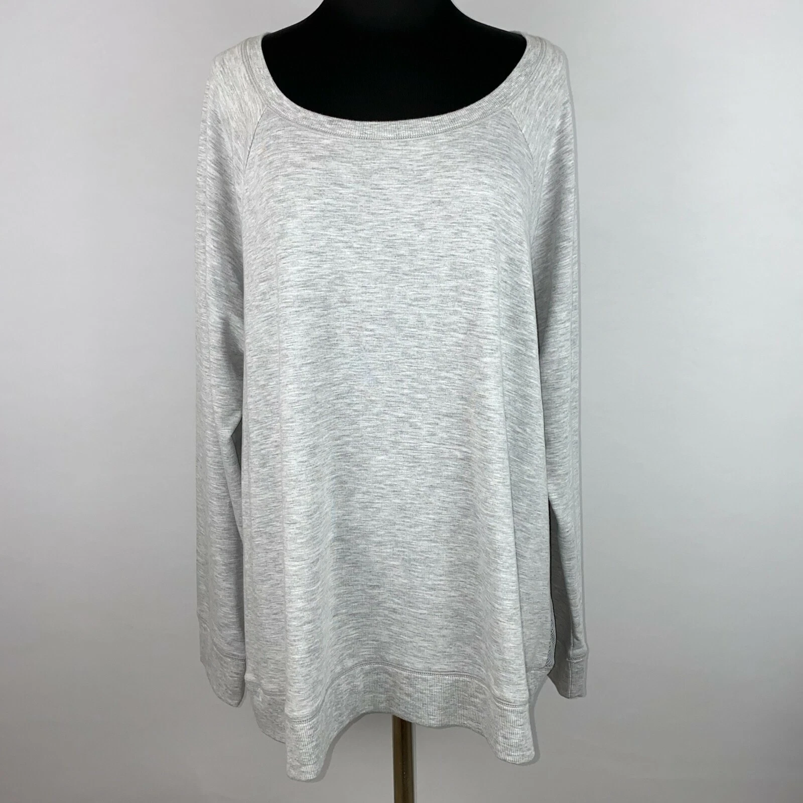 yogalicious pullover mesh back long sleeve soft 
