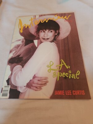 1989 August, Interview Magazine, L.A. Special Jamie Lee Curtis On Cover (MH41) 