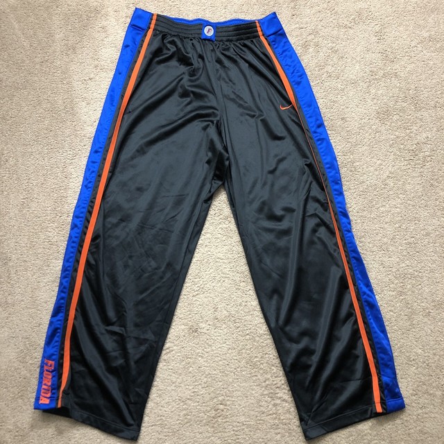 NIKE Florida Gators Snap Button Tear Away Basketball Warm Up Pants Player Issued eBay