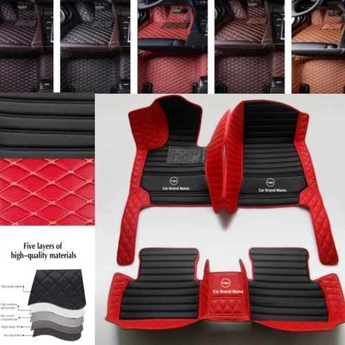 Car Floor Mats Fit Ford All Series Rug Auto Waterproof Carpets PU Leather Custom - Imagen 40 de 43