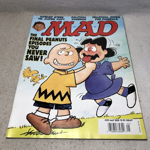 Mad Magazine May 2000 #393 Peanuts Charlie Brown And Lucy