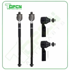 4x Front Inner & Outer Tie Rod End links Set For 1996-2001 2002 Toyota Corolla