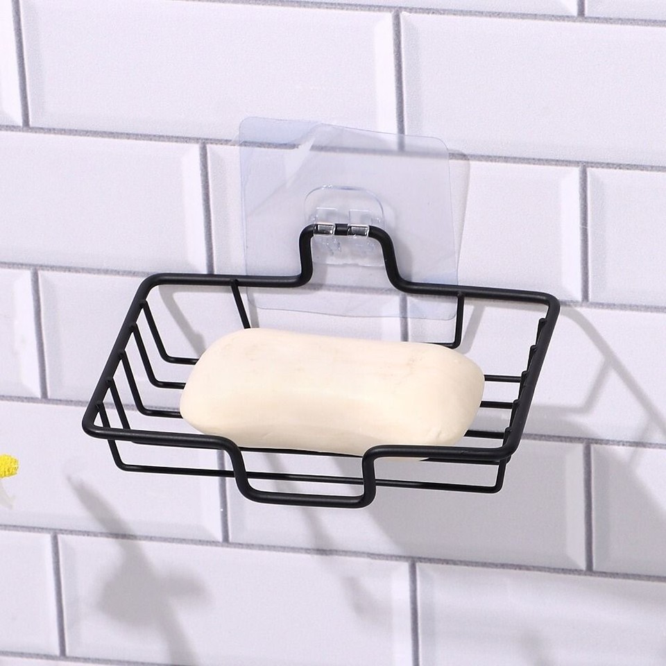 Soap Holder Sponge Holder Soap Tray Soap Dish Holder Wall Mounted Soap Holder | eBay