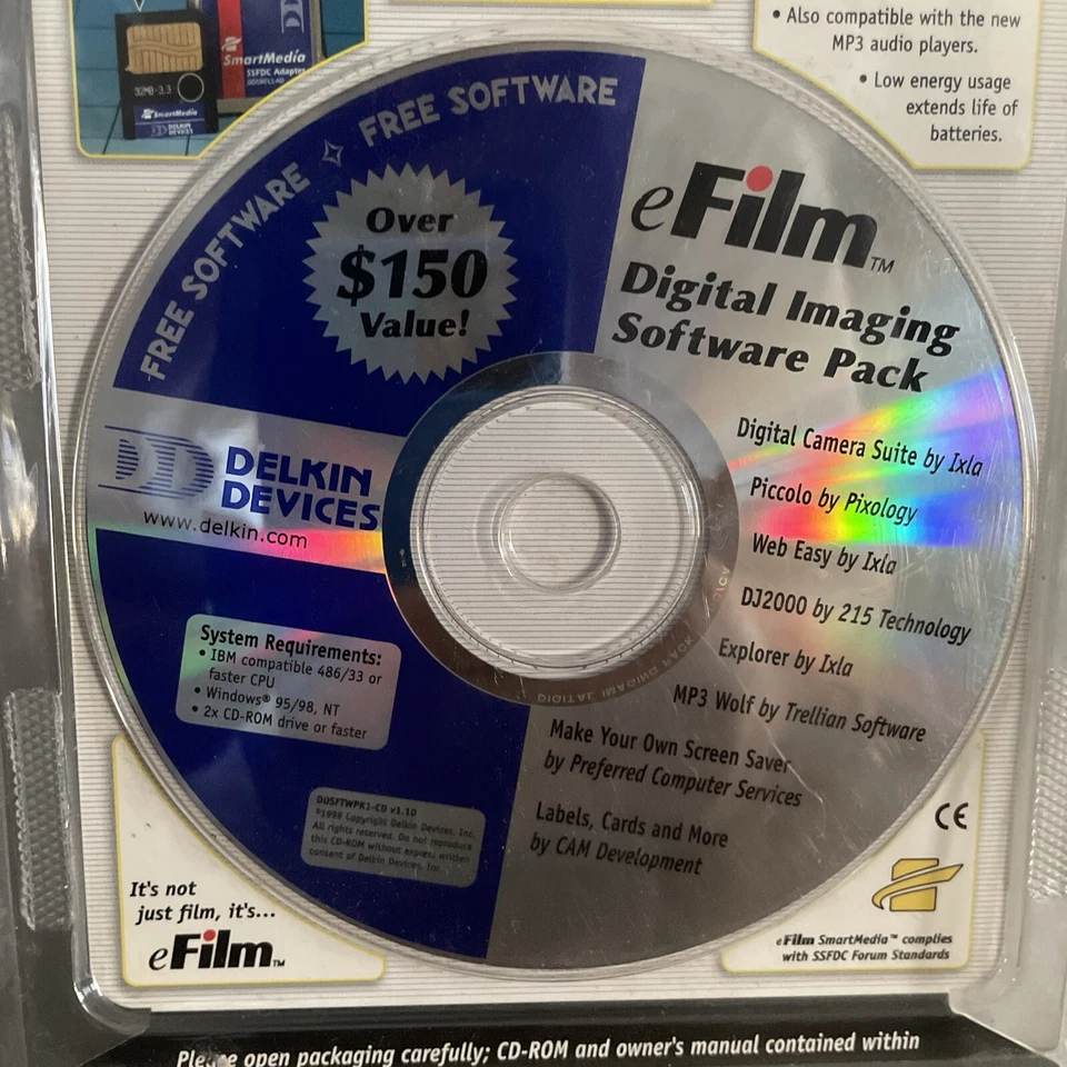 Delkin 16 MB CompactFlash Card DDCFFLS2-016 + Digital Imaging Software Pack - Image 4 of 4