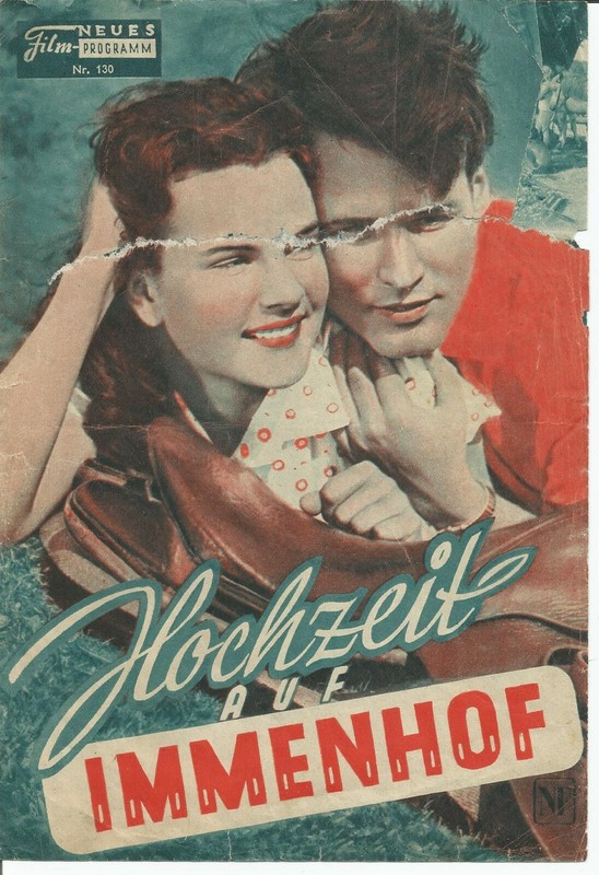 WEDDING on Hochzeit auf Immenhof  1956 Kino Neues Film Programm Heidi Bruehl